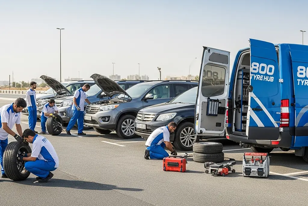 Other mobile tyre repair and maintenance services offered across the UAE