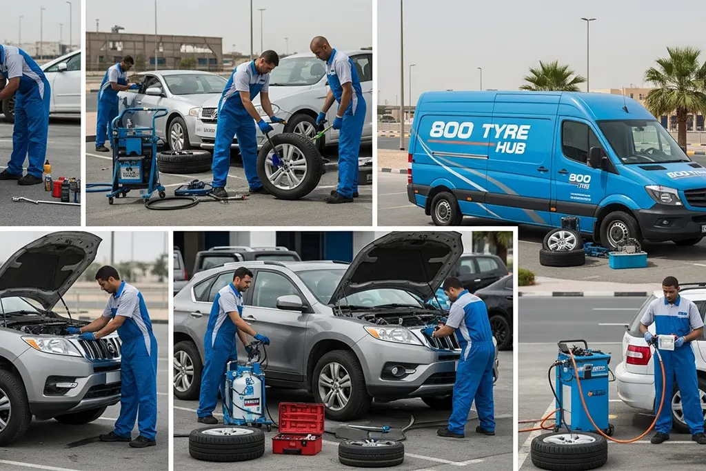 Other tyre repair and maintenance services available in Ajman