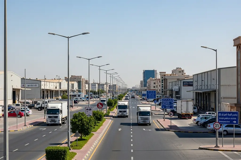 Industrial Area covered for tyre puncture repair service in Ajman