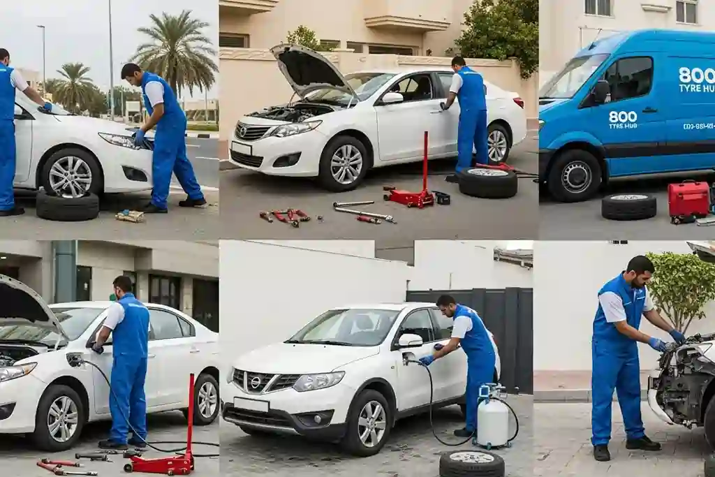 Overview of additional roadside services offered alongside tyre replacement