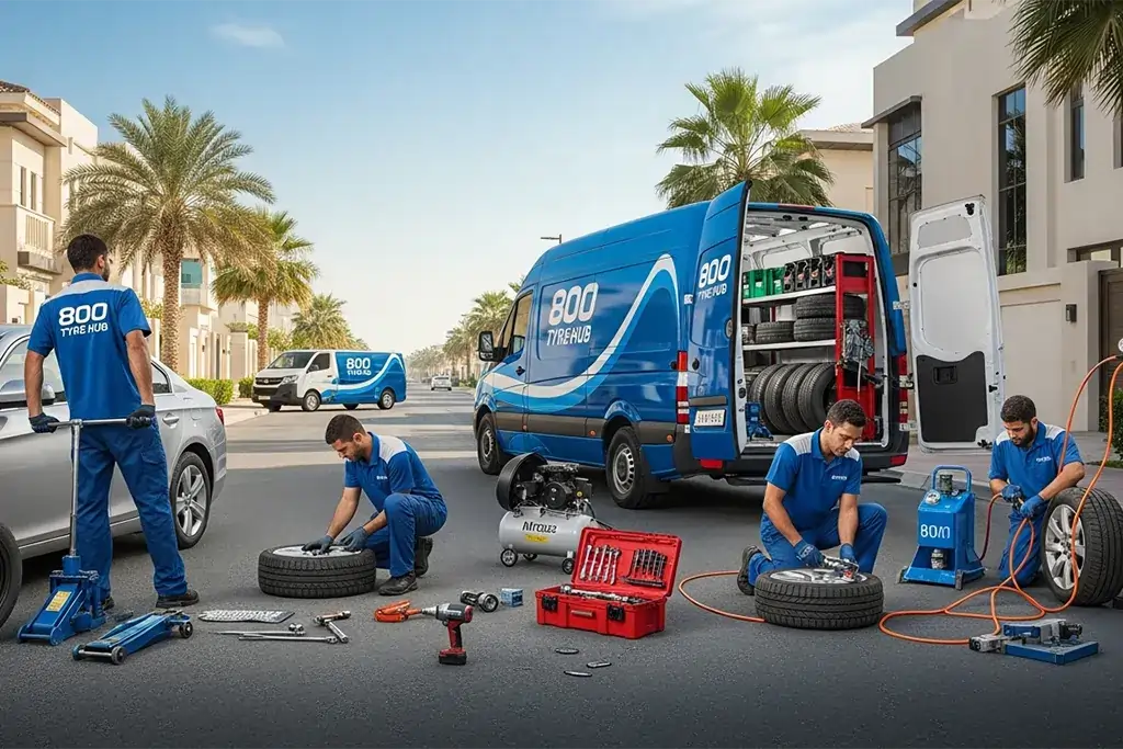 Overview of other tyre-related services offered in Abu Dhabi